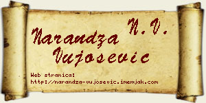Narandža Vujošević vizit kartica